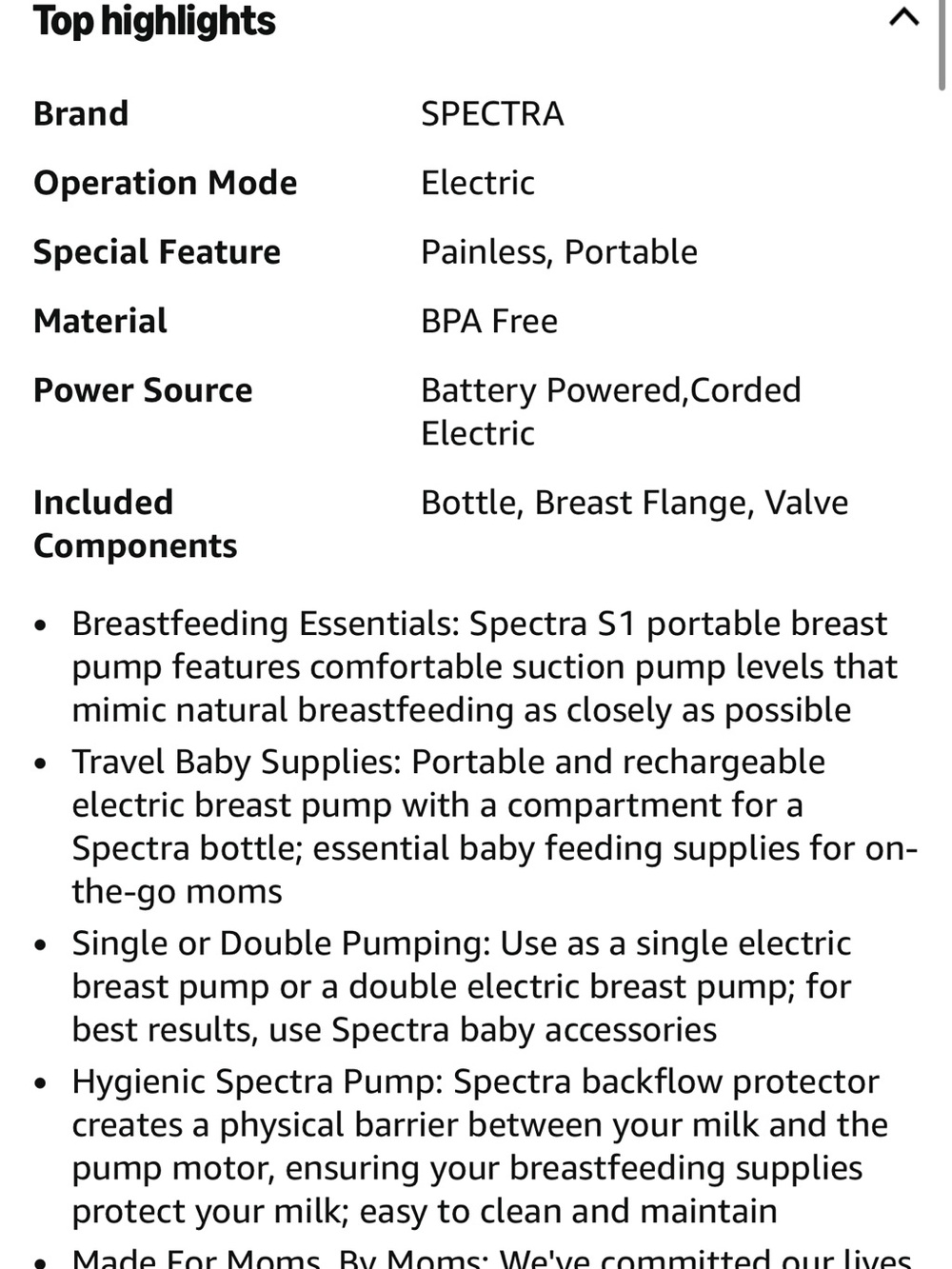 Spectra S1 Electric Breast Pump - Picture 7 of 14